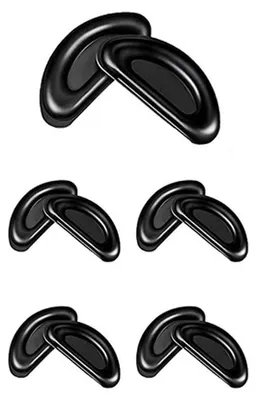 Produktbild von Set mit 5 Perechi de tampoane ochelari pentru nas, Mmgoqqt, Silicon, Adezive, Anti-alunecare, 15 x 6 x 1 mm, Negru