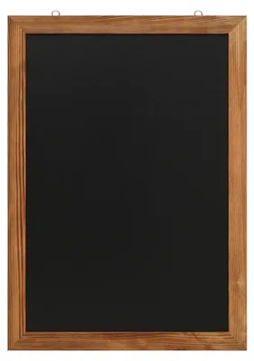 Kreidetafel mit Rahmen, 50 x 70 cm, Holz, Wandmontage