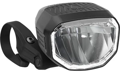 Produktbild von Busch + Müller E-Bike-Scheinwerfer BRIQ-M E Highbeam, schwarz, Tagfahrlicht, Fernlicht