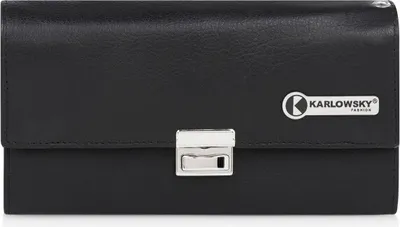 Produktbild von Karlowsky Kellnerbörse (Geldbörse) 18 x 12 cm Leder Schwarz
