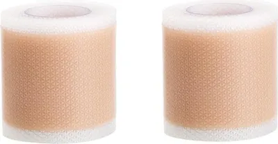 Immagine prodotto di INF Strisce di silicone per cicatrici - 2 rotoli di nastro color pelle S