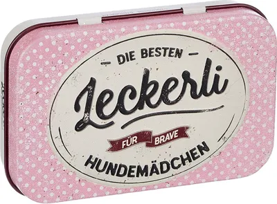Produktbild von Nostalgic-Art- Leckerli-Dose - PfotenSchild - Brave Hundemädchen