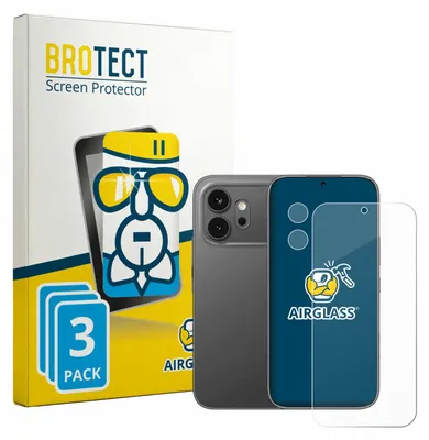 Produktbild von 3x BROTECT Schutzglas für Honor 600 (Display+Kamera) Schutzfolie Panzer Folie Glas Display Schutz klar
