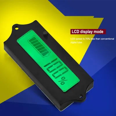 Obrázok produktu pre LCD indikátor kapacity batérie 6-63V PCB/HTN Indikátor kapacity batérie zelený (GY-6A)