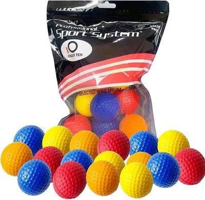 Produktbild von Famanu Set von 12/24 weichen Schaum Golf Übungsbällen - für drinnen und draußen