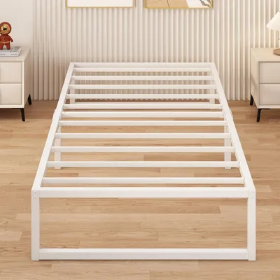 Productafbeelding van Metaal Bedframe 75x190 cm met Stabiele Ondersteuning