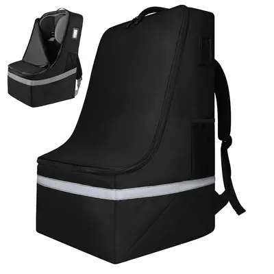 Produktbild von Kindersitz Transporttasche, Autositz Reisetasche, gepolsterter Autositzbezug für Flugzeug, Kinderautositz, Reiserucksack, Familien-Reisezubehör