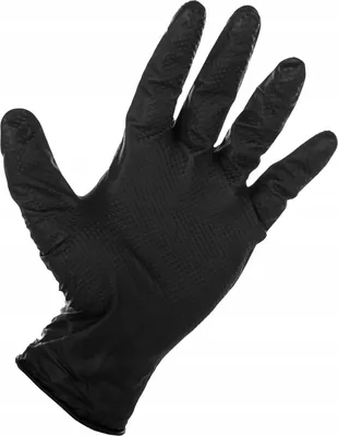 Imagen del producto de Guantes de nitrilo Schmith BlackGrip, paquete de 50 unidades, talla M. Guantes desechables, guantes de trabajo, robustos, con estructura de diamante, resistentes al desgarro, para uso en talleres, exámenes y otras aplicaciones. Guantes de goma
