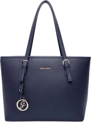 Produktbild von Gallantry Damen Tasche Shopper mit Reißverschluss - Handtasche, Schultertasche, A4 geeignet, Blau