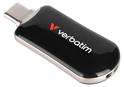Obrázok produktu pre Verbatim 30226, 256 GB, USB Typ-C, 3.2 Gen 1 (3.1 Gen 1), 100 MB/s, Bez krytu konektora, Čierna
