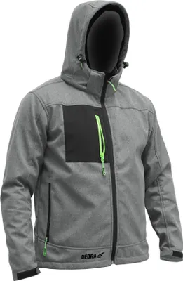 Produktbild von Softshelljacke mit Kapuze Größe S, 96%Polyester+4%Elasthan
