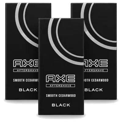 Imagen del producto de 3 unidades de After Shave Axe Black, 100 ml cada uno - Paquete económico