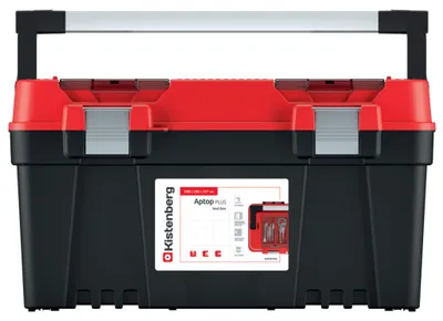 Werkzeugkiste PROSPERPLAST KISTENBERG APTOP 25" mit Aluminiumgriff und Organizer
