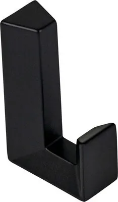 Produktbild von Garderobenhaken 1 Haken Metall Zamak schwarz 40x12x25 mm zum Aufstecken
