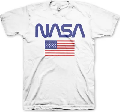 Produktbild von NASA - Old Glory T-Shirt - XX-Large - White