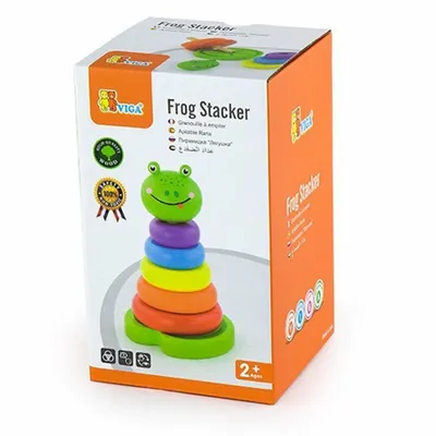 Produktbild von Viga 50258 Froschstapler aus Holz
