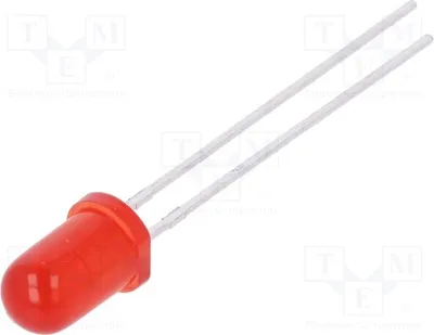 Produktbild von 5x LED 5mm 10mA rot 30° 1,9÷2,3V L-7113ID LED Dioden THT 5mm 25÷50mcd