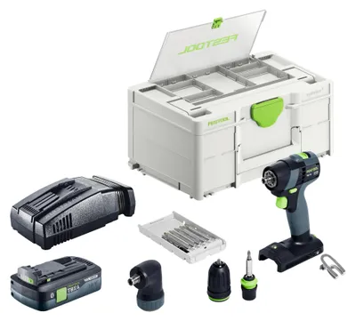 Produktbild von Festool TXS 18-Basic-Set Akku Bohrschrauber 18 V 40 Nm Brushless + 1x Akku 4,0 Ah + Schnellladegerät + Systainer
