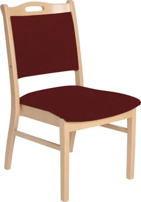 Produktbild von Seniorenstuhl ohne Armlehnen Sabine Pflegestuhl Kunstleder Dolaro Bordeaux