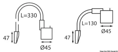 Obrázok produktu pre 6-LED lôžkové svetlo s ohybným ramenom, čierne , 1 kus