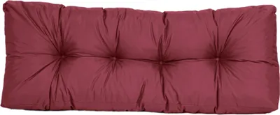 Produktbild von TexDeko Garden Rückenkissen 120x40x20/10cm gesteppt wasserabweisend UV-beständig, Bordeaux