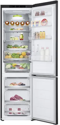 Zdjęcie produktu dla LG GBV7280BEV, 387 l, T, 10 kg/24h, B, Komora Fresh zone, Czarny