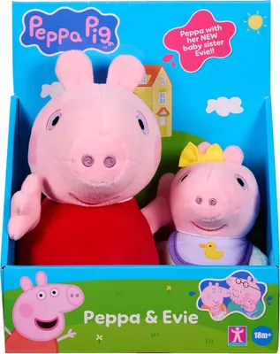 Obrázek produktu pro Peppa Pig plyšové figurky, balení po 2 kusech