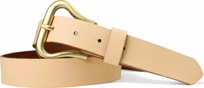 Produktbild von Ledergürtel Damen Echtleder 3 cm, Schnalle mattgold, Gürtel Vintage FRONHOFER