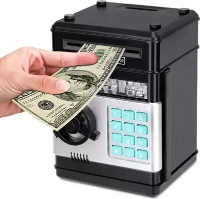 Obrázok produktu pre Pokladnička, trezor na peniaze, bankomat, detská hračka Rockefeller