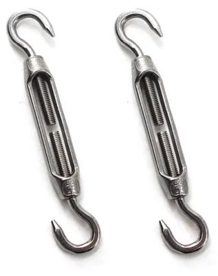 Imagen del producto de Juego de tensores de acero inoxidable M8 con 2 piezas para cuerdas y cables