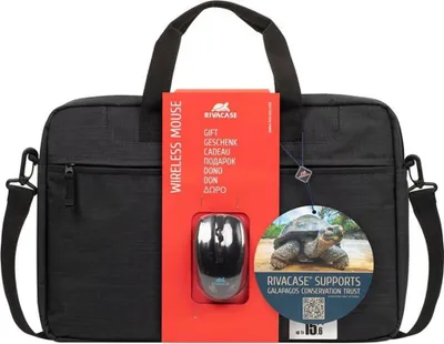 Produktbild von Riva NB Tasche   Regent Wireless Mouse 15,6"    schwarz 8038