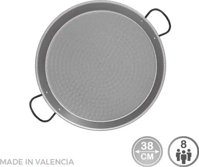 Image de Poêle Paella Acier Puli ø38cm Cuisson Authentique Pour 8 Personnes - Vaello