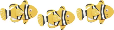Produktbild von Glorex Moosgummi Sticker Fische selbstklebend 12 Stück