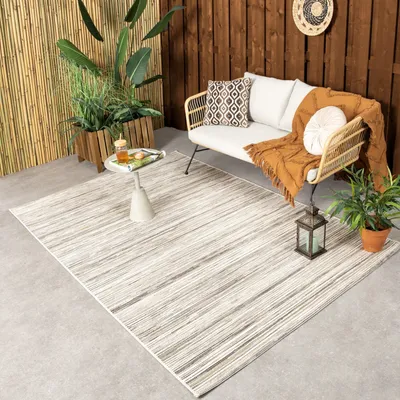 Produktbild von Volero - Outdoor Teppich - Torres Beige Meliert - 200x290 cm - Wohnzimmer, Esszimmer, Balkon, Garten, Terrasse - Modern