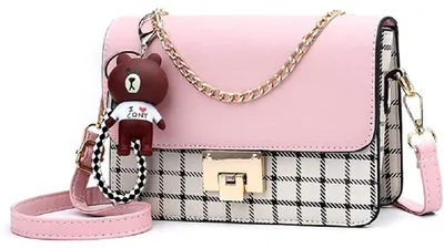 Produktbild von Kleine Schultertasche aus Leder für Damen, modische Handtasche mit Kettenriemen
