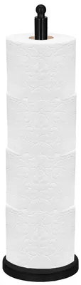 Productafbeelding van Toiletrolhouder | Metaal | Zwart | 52 cm, AI-gegenereerde afbeelding