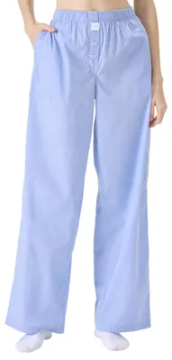 Productafbeelding van Florence by Mills damesloungebroek, pyjamabroek, kleur: chambray wit, maat: small