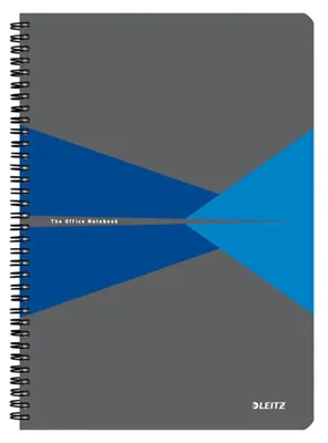 Produktbild von Leitz 44951035, Einfarbig, Blau, Grau, A4, 90 Blätter, 80 g/m², Kariertes Papier