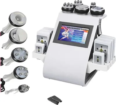 Image de Machine d'amincissement par cavitation, 6 en 1 fonctions, technologie ultrasonique et RF, Haute qualité-EU
