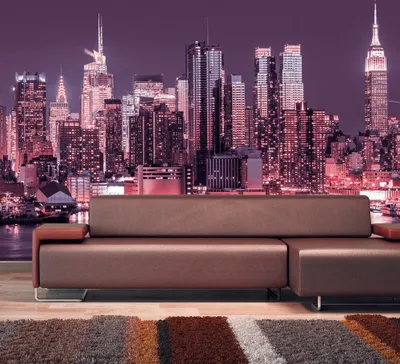 Produktbild von Fototapete selbstklebend Stadt City 343x256 cm Tapete Wandtapete Wandbilder Klebefolie Dekofolie Tapetenfolie Wand Dekoration Wohnzimmer - New York d-B-0060-a-d