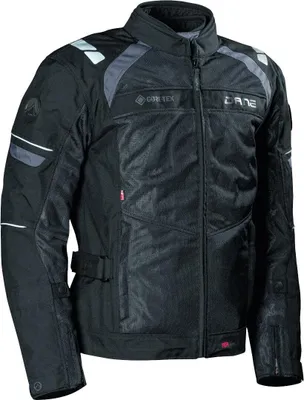 Produktbild von DANE Riva GTX wasserdichte Motorrad Textiljacke, schwarz/grau, 56