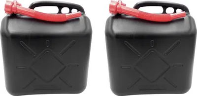 Image de 2x bidons d'essence 20L bidon de carburant de réserve bidon homologué UN noir