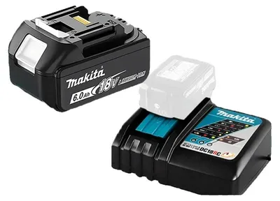Productafbeelding van Batterij, 6000 mAh capaciteit, veiligheidsvoorzieningen, 1 stuks 6000 mAh DC18RC