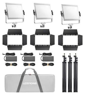 Immagine prodotto di Godox Litemons LP1200Bi Bi color LED Kit da 3 pannelli