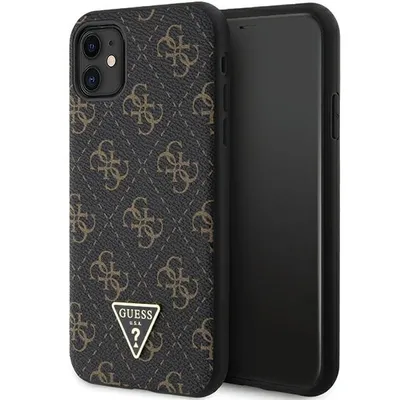 Produktbild von Guess 4G Triangle Metal Logo Hülle Für Iphone 11 / Xr - Schwarz
