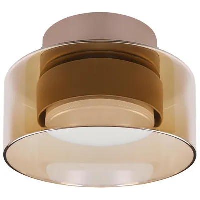 Produktbild von MasterLED Deckenleuchte 1-flammig GX53 Kaschmir Amberglas Ø13 cm für Innenräume