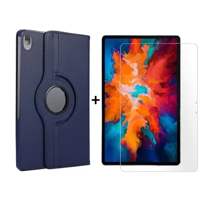 Zdjęcie produktu dla zestaw tabletów 2w1 dla Lenovo Tab P11 Pro TB-J706F 11,5 cala z pokrowcem magnetycznym z funkcją automatycznego usypiania/wybudzania + folią ochronną Smart Case ze szkła hartowanego