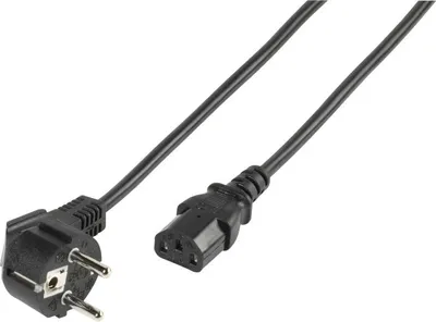 Produktbild von Kaltgerätekabel 3pol. IEC Stecker, 1,8m (45482)