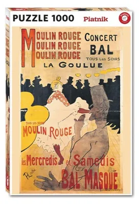 Zdjęcie produktu dla Toulouse-Lautrec - La Goulue, Moulin Rouge - Puzzle 1000 elementów