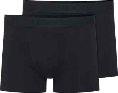 Produktbild von Henderson Herren Boxershorts mit Längerem Bein - Bequeme Unterwäsche im 2er Pack, Atmungsaktiv und Elastisch, Aus 93% Baumwolle und 7% Elasthan, Ideal für Sport und Alltag, Schwarz XL